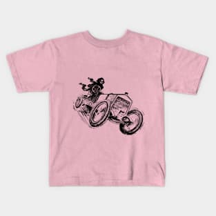 Halloween Demon Car Kids T-Shirt